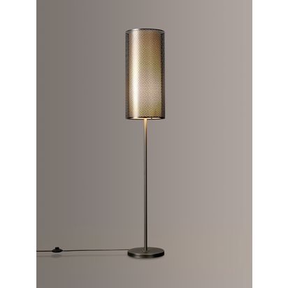 John Lewis Meena Light Effects Floor Lamp, Gunmetal Gunmetal | H123 x W20 x D20cm