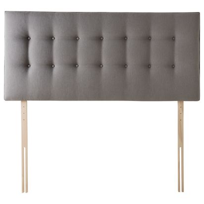 Silentnight Sleep Genius Strutted Headboard, King Size Slate Grey | H68 x W150 x D8cm