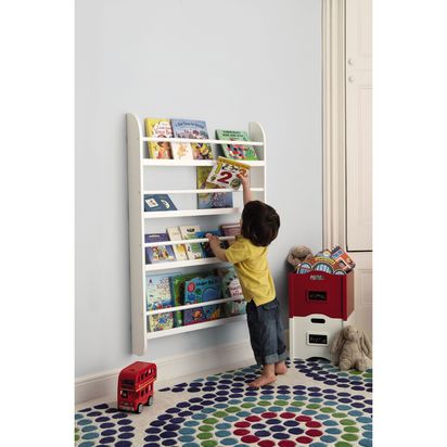 Great Little Trading Co Greenaway Gallery Bookcase Bright White | H118 x W80 x D12cm. Shelf depth: 11cm. Lower shelf height: 32cm, other shelves: 24cm