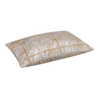 John Lewis Kyla Cushion, Gold / Silver Gold / Silver | 60 x 40cm