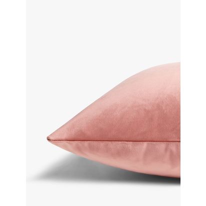 John Lewis Rectangular Velvet Cushion Plaster | 35 x 55cm