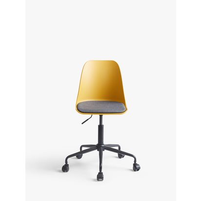 John Lewis ANYDAY Whistler Office Chair Mustard | H85-97 x W62 x D58cm