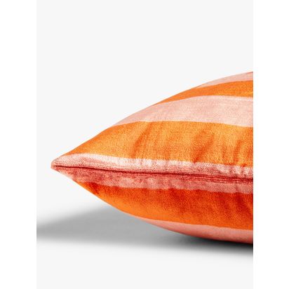 John Lewis Box Stripe Cushion Paprika | 50 x 50cm
