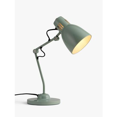 John Lewis Tony Desk Lamp Lichen | H19.50 x W25 x D25.50cm