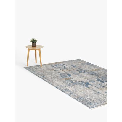 Gooch Luxury Distressed Ornate Rug, Blue Blue | L230 x W160 x D1cm