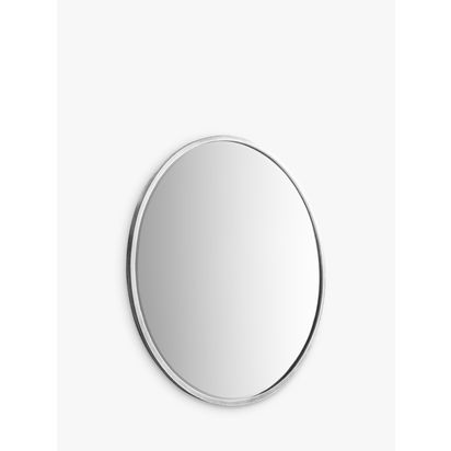 Gallery Direct Cade Round Wall Mirror Antique Silver | D2 x Dia.100cm