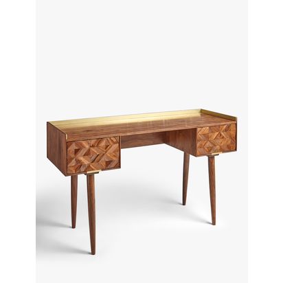 John Lewis + Swoon Franklin Desk, Brown Brown | H78 x W131.7 x D45cm