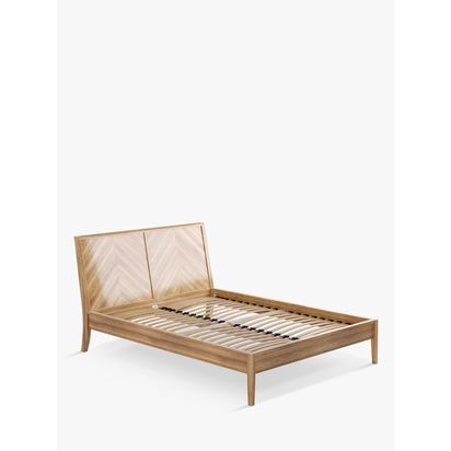 John Lewis & Partners Padma Parquet Bed Frame, Double, FSC Certified (Oak, Birch, Oak Veneer, MDF)