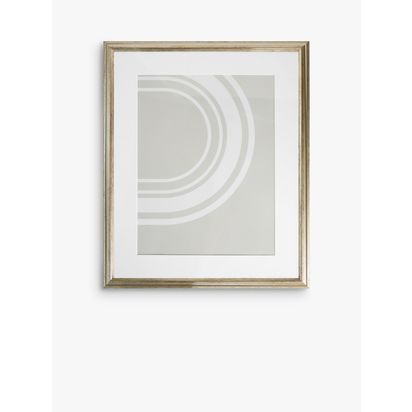 John Lewis Ribbed Poster Frame & Mount, Champagne Champagne | 73.9 x 53.9 x 1.9cm