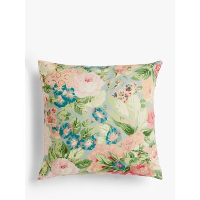 Sanderson Rose & Peony Cushion, Raspberry