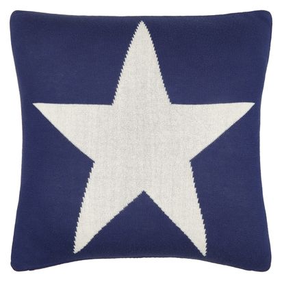 John Lewis Stars & Stripes Cushion, Red/Blue Red/Blue | L40 x W40cm
