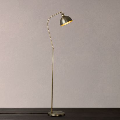 John Lewis Baldwin Floor Lamp Antique Brass | H154.50 x W27 x D39.50cm