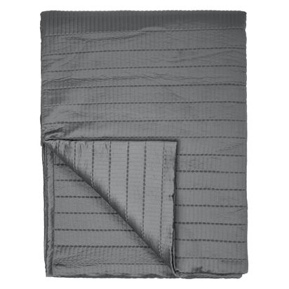 John Lewis ANYDAY Moda Bedspread Steel | L250 x W260cm