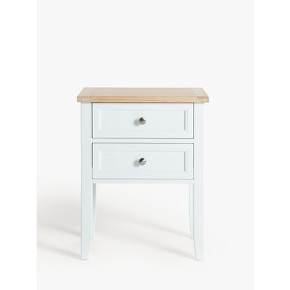 John Lewis & Partners St Ives 2 Drawer Bedside Table, FSC-Certified (Oak, Birch, Oak Veneer, MDF)