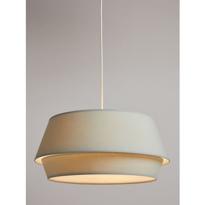 John Lewis Lisbeth Easy-to-Fit Ceiling Shade Lichen | H22 x Dia.50cm