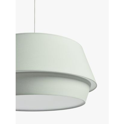 John Lewis Lisbeth Easy-to-Fit Ceiling Shade Lichen | H22 x Dia.50cm