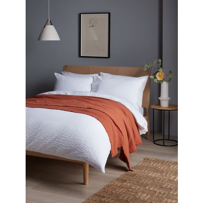 John Lewis Mini Waffle Bedding White | King duvet cover