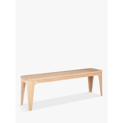 Ebbe Gehl for John Lewis Mira 3 Seater Dining Bench Oak | H45 x W140 x D34cm