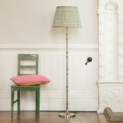 Pitigliano floor lamp in antique silver