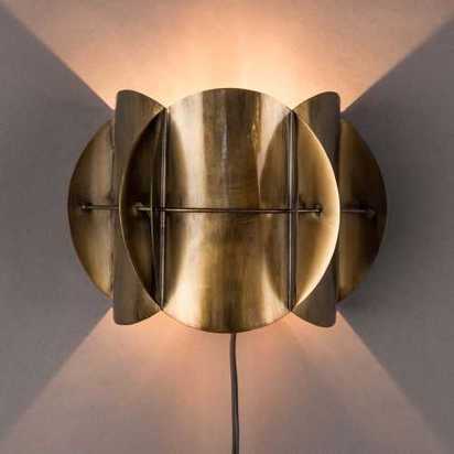 Dutchbone Corridor Wall Light - Antique Brass