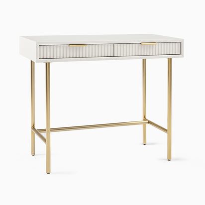 We Quinn Collection Haze/Antique Brass Mini Desk