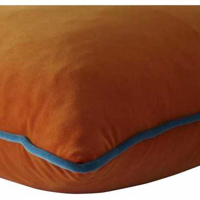 Andrew Martin Pelham Square Cushion - Clementine & Peacock - Large