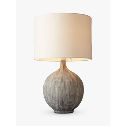 John Lewis Ebony Table Lamp Slate | H45 x W28 x D28cm