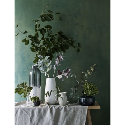Peony Artificial Lambs Ear Foliage Single Stem