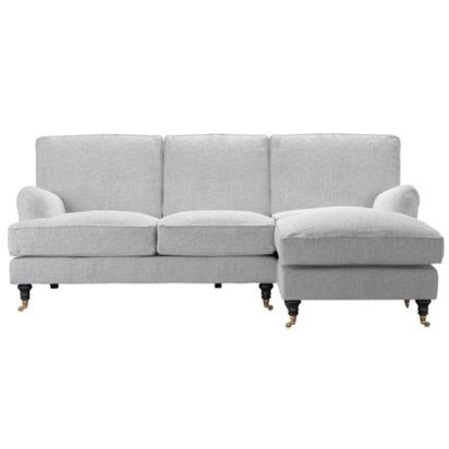 Bluebell RHF Chaise Sofa in Koala Chelsea Linen