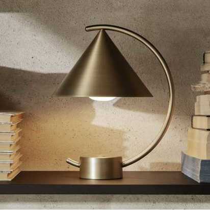 Ferm Living Meridian Battery Table Lamp - Brass
