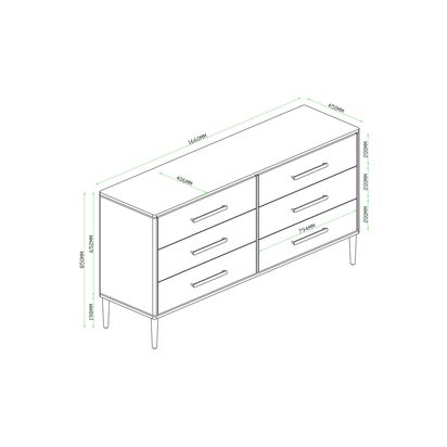 John Lewis & Partners Show Wood 6 Drawer Chest