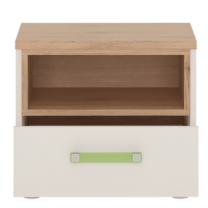 Niko 2 1 Drawer Bedside Cabinet with Lemon Handles
