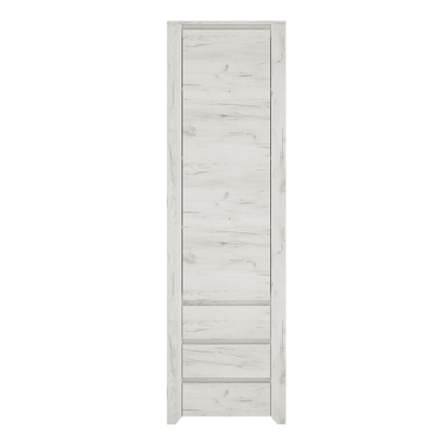 Sutton 2 Tall Narrow One Door 3 Drawer Narrow Cupboard
