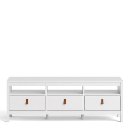 Riverton Tv Unit 3 Drawers in White