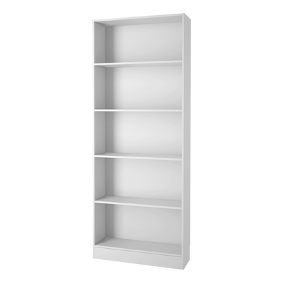 Skye Tall Wide Bookcase (4 Shelves) in White