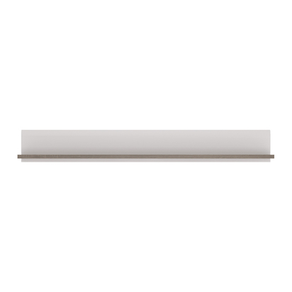 Kingston Living Wall Shelf in White with a Truffle Oak Trim