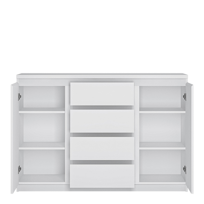 Langford 2 Door 4 Drawer Sideboard in White