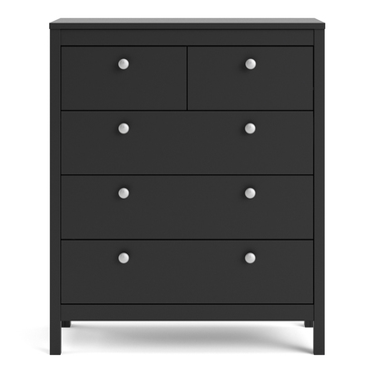 Huxham Chest 3+2 Drawers in Matt Black
