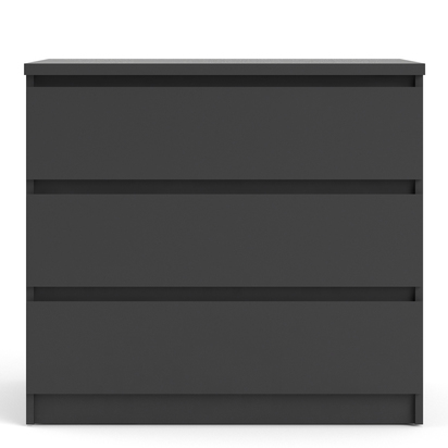 Avery 3 Chest of 3 Drawers in Black Matt