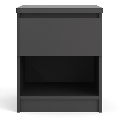 Avery 3 Bedside 1 Drawer 1 Shelf in Black Matt