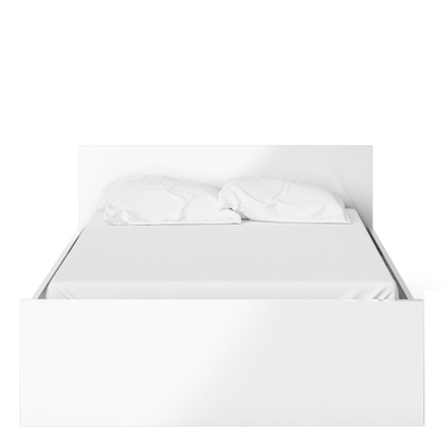 Avery 3 Double Bed 4ft6 (140 x 190) in White High Gloss