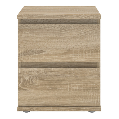 Clifton Bedside 2 Drawer in Oak