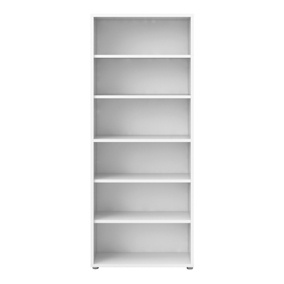Sutton 3 Bookcase 5 Shelves in White