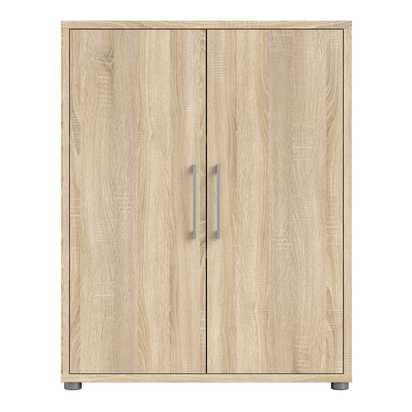 Sutton 3 Bookcase 2 Shelves with 2 Doors in Oak