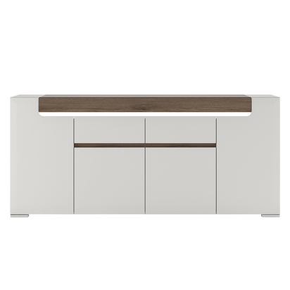 Brooks Wide 4 Door 2 Drawer Sideboard (inc. Plexi Lighting)