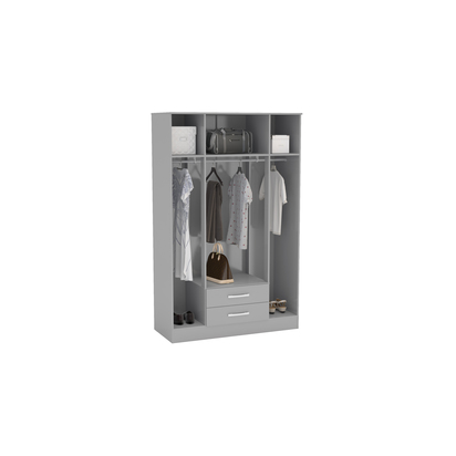 Lynx 4 Door 2 Drawer Wardrobe With Mirror