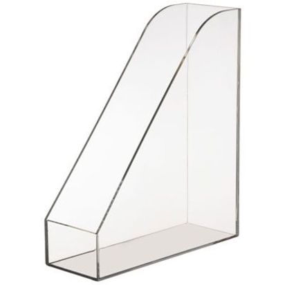 Osco Magazine Holder, Clear Clear | H30.5 x W9.5 x D26.5cm