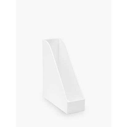 Osco Magazine File, White White | H30.5 x W9.6 x D26.1cm