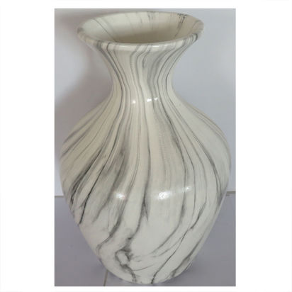 Marble Effect Ellipse Large Vase