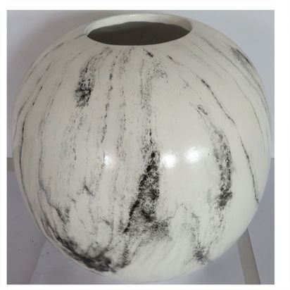Marble Effect Pudding Vase